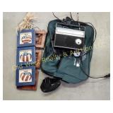 Pile & Box of Office Decor & Items