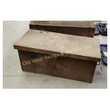Antique Wood Box - 39" x 18" x 17"