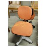 (2) Orange Office Chairs
