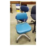 (2) Blue Office Chairs
