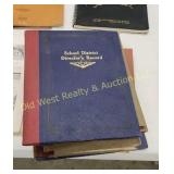 Stack of Frontier County School Dist Record Books