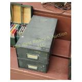 (2) File Boxes - Cardboard