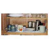Bottom Shelf of Cups & Glasses (K)