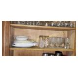 Middle Shelf of Glasses & Dishes (K)