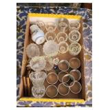 Box of Salt Dishes & Napkin Rings (DR)