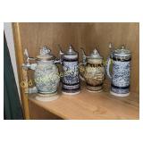 (4) Beer Steins (LR)