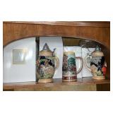 Shelf of Beer Steins (#5)