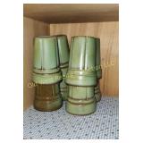 (8) Frankoma Tumblers (K)