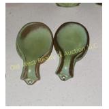 (2) Frankoma Spoon Holders (K)
