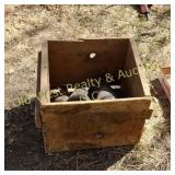 Wood Crate of Aunt Jemima Syrup Bottles (BG)