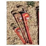 (3) Pipe Wrenches (BG)