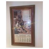 "Remington" 1927 Framed Calendar