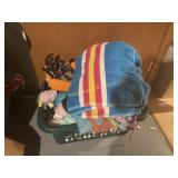 Large Basket of Towels & Some Yarn (BS)