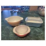 (3) Pieces of Pyrex (K)