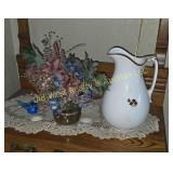 Pitcher & Floral Arrangement (LR)