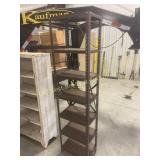 Brown Metal Shelving