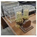 Candles, Book Ends & Rack