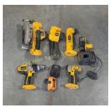 Assorted Dewalt Cordless Tools