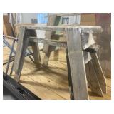 Pair Wood Sawhorses