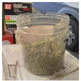Bucket of 3" Wood Screws