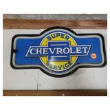 Lighted Chevrolet Sign