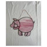 Stained Glass Pig Suncatchers