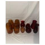 Assorted Colored Glassware