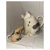 Assorted Pig Glassware and Decor