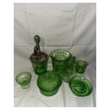 Assorted Depression Glass/Uranium Glass