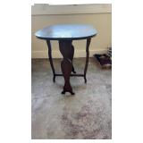 Side Table With Folding LeavesLeaves down-