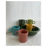 Assorted Fiestaware and Glassware