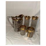 Antique Glass Water Set