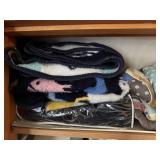 Assorted Bedding and Decorative Pillows- 1 shelf