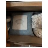 Assorted bedding, accent pillows, head pillows- 1