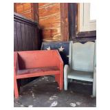 Primitive Decor - 2 small benches, Tchotchke