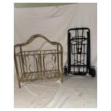 Magazine Rack and Collapsible Trolly