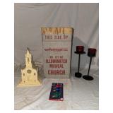 Paramount Illuminated Musical Church, lights and