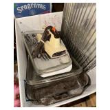 Assorted Bakeware and Sunbeam Handheld Mixer
