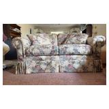Floral Loveseat 60x35x31 Throw pillows included
