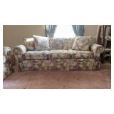 Floral Couch 84x35x31Throw pillows included