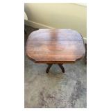 Side Table With Porcelain Casters 27x19x30