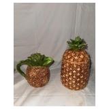 Pineapple Cookie Jar and Pitcher, Assorted