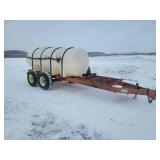 1000 Gallon Ply Tank On Clark Trailer