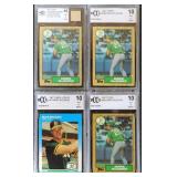 1987 Topps & Fleer Mark McGwire Lot of 4 Cards