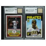 2001 Barry Bonds Lot of 2 Game Used Bat Cards