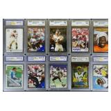 Football Star Rookie Lot of 10 Cards