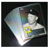 2007 Topps Chrome Mickey Mantle Insert Lot of 44