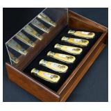 Franklin Mint Baseball Legends 6 Piece Knife Set