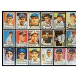 1952 Topps Lot of 18 Cards - Lower Grade