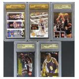 1996-97 Kobe Bryant Rookie Lot of 5 Cards